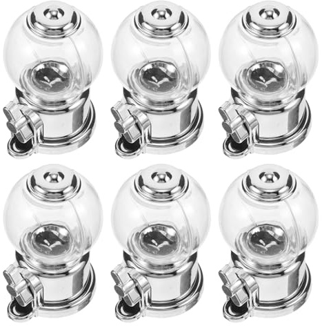 WEKADRIN 6 Piezas Dispensador de Dulces Mini Caja Creativa de Plástico para Golosinas Máquina Expendedora para Bodas y Fiestas Soporte de Snacks para Mesa Recuerdo Interactivo Elegante