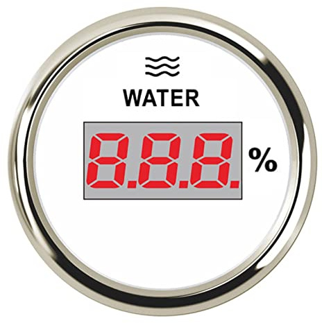 Indicador de nivel Indicador digital de nivel de combustible/agua de 52 mm, 0-190/240-33 ohmios, multicolor, varios tamaños, for automoción y navegación.(6K 2B BOX)