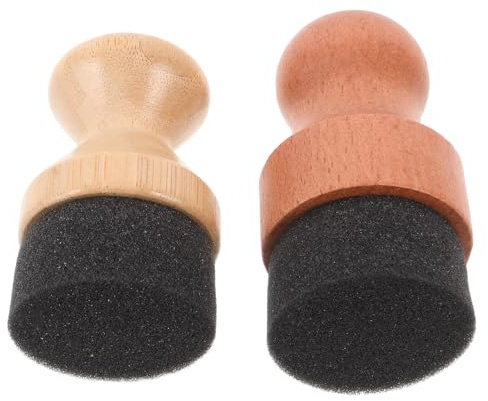 Abaodam 2pezzi Olio per Taglieri Applicatori di Cera e Olio per Taglieri in Legno Blocchi da Macellaio Utensili in Bambù Applicatore per Superfici Lisce
