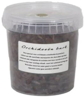 Terreau pour orchidées - 1 l - Écorce professionnelle pour orchidées - Aéré et perméable - Idéal pour rempoter - Pour des racines saines et des plantes fortes - 1000 ml