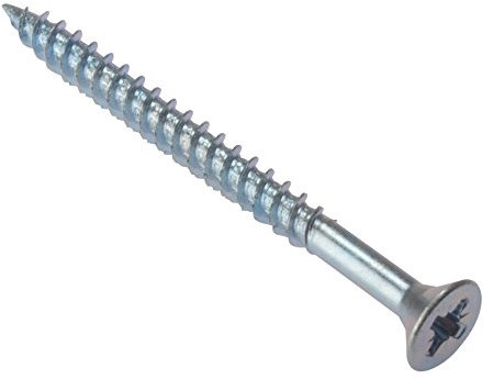 ForgeFix General-Purpose Twin Thread Screws | 1 1/4 x 8 | Zinc Plated | Box 200