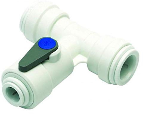 Angle Stop Valve 1/4 Water Feed Connector 15mm Push fit John Guest ASV3