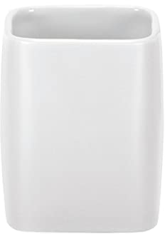 Kleine Wolke 5066100852 Cubic Gobelet à Dents en Céramique Blanc 74 x 91 mm