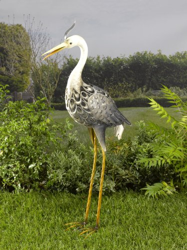 Silhouette Heron Light Garden Sculpture (Solar) by Smart Garden
