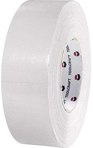 TOOLCRAFT 80S1250500 Robust Adhesive Tape 50 m x 50 mm Silver Fabric Wool and Polyester Pack of 1 Rotol