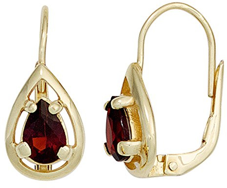 Jobo Damen-Ohrhänger aus 8 Karat 333 Gold mit Farbstein Tropfen