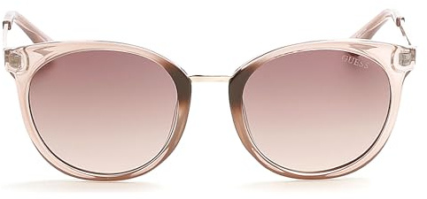 Guess Unisex-Erwachsene GU7459 57F 52 Sonnenbrille, Beige (Beige Luc/Marrone Grad)