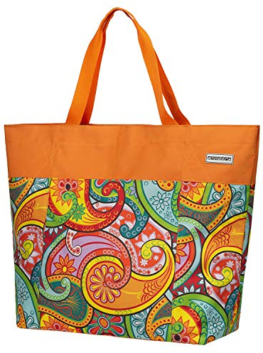 anndora XXL Shopper paisley - Strandtasche 40 Liter Schultertasche Einkaufstasche