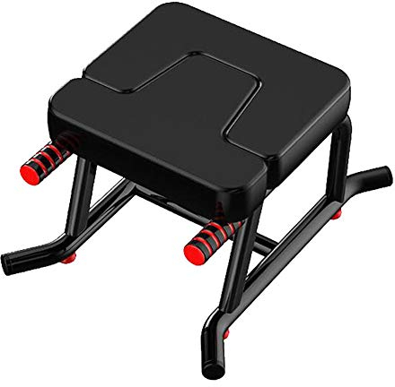 BAIAA Kopfstand Hocker Yoga, Yoga Inversion Stuhl Kopfstand Bank mit PU-Pads, Indoor Sport Übungsbank Fitnessgeräte Müdigkeit Lindern und Körper Aufbauen (Schwarz)