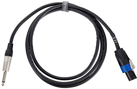 Pronomic Stage BOXJMSP1-2 Boxenkabel - Professionelles Boxenkabel - Stecker: 6,3 mm Klinke auf Speakon-kompatibel - Aderquerschnitt: 2x 1,5 mm² - Länge: 2 m - Schwarz