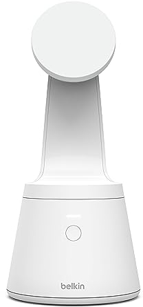 Belkin Face-Tracking-Smartphone-Halter (kompatibel mit MagSafe, Handy-Ständer mit Gesichtsverfolgung für Videoaufzeichnungen, geeignet für die iPhone 14, 13, 12-Serie)