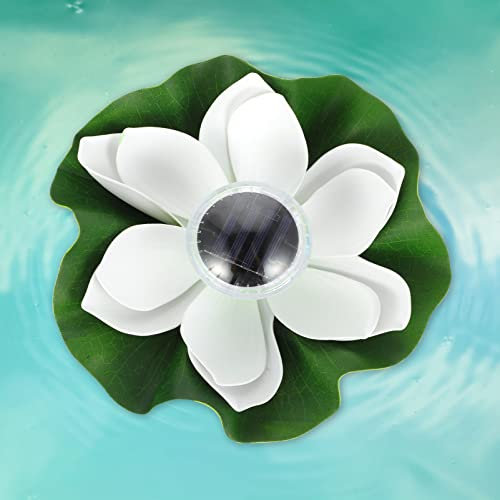OSALADI Solarleuchte Lotusblüte Lotusblumen-lichtdekor Solarbetrieben Lotusblumen-poolleuchten Landschaftsblumenlampe Lotusförmige Lampe Aus Polycarbonat