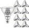 Unikcst 8er 18W E27 LED Lampen Warmweiss 3000K PAR38 Reflektor Strahler 230V Flood Licht Energiesparlampe Ersetzt Halogenlampe 180W, Nicht Dimmbar