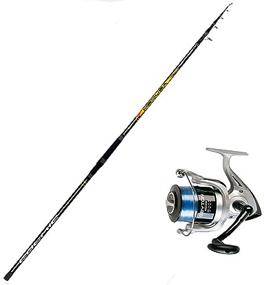 Kit Pesca Surfcasting Canna Colmic Medusa Tele 4.20 mt 250 gr + Mulinello Trabucco Dayton SW 6500