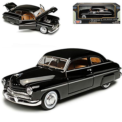 Motormax Ford Mercury 1949 Coupe Schwarz Oldtimer 1/24 Modellauto Modell Auto