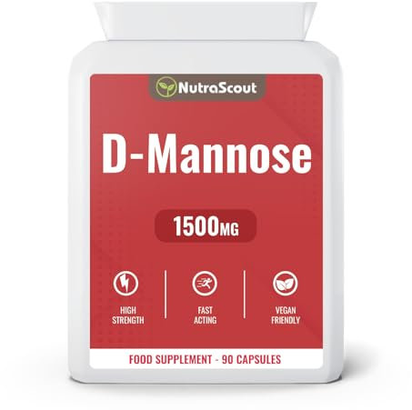 #1 D-Mannose Capsules for Urinary & Bladder Health | 1500mg D Mannose Powder Per Serve | UK Made, No Fillers and Lab Tested | Urinary Tract Support for Women | 90 Vegetarian Capsules