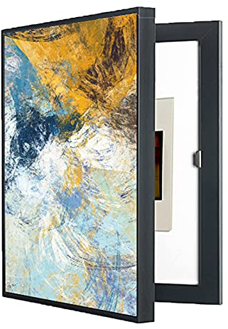 Zählerbox, dekorative Malerei, dekorative Malerei, Thekenabdeckung, modern, dekorativ, kreativ, abnehmbare elektrische Zählerbox, einfache Abdeckung, Theken, Dekoration, Gemälde verstecken, 40 x 50