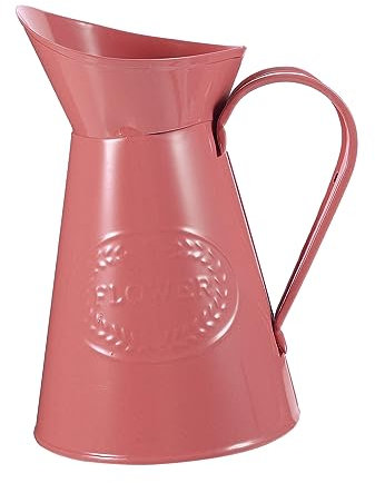 MUSISALY Eimer Für Trockenblumen Aus Eisenmaterialien Retro-blumentopf Einfarbige Blumeneimer Mit Griffdesign Innendeko