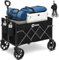 Sekey Chariot Pliable 65L 80 kg Capacité Compact Léger pour Courses et Poignée Réglable Mini 4029, Noir