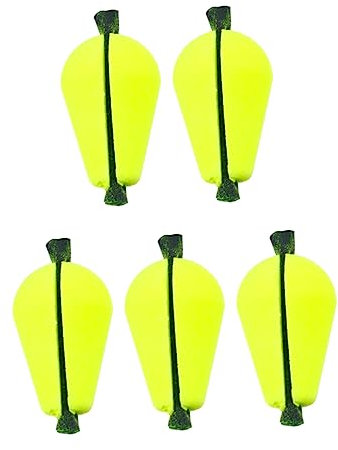Toddmomy 5pcs Material Teardrop Floating Bobbers Carp Fishing Floats Jigger Floats Pole Fishing Gadget