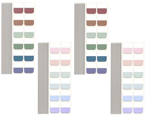 wilcractk Marcadores Adhesivos para Libros de Colores Pack de 6 Multicolor Etiquetas Adhesivas para Organización Escolar Clasificación Fácil y Uso en Oficina
