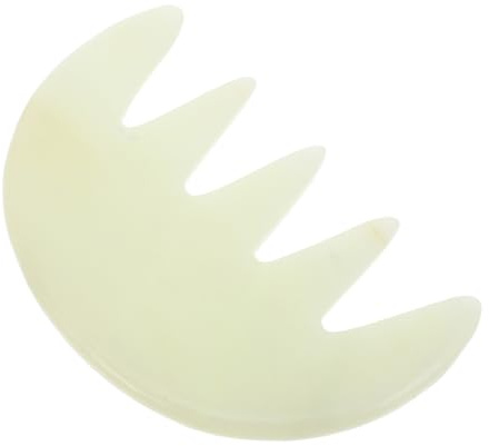 Beaupretty Pettine Per Massaggio Con Pietre Naturali Pettine Per Massaggio Del Capelluto Raschiante Gua Sha Portatile Per Della Testa Rilassante Per Viso