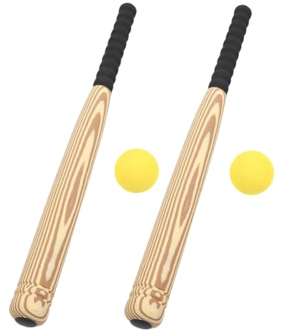 Hohopeti 2 Sätze Teiliges Eva Baseballschläger Set Weiches Sicheres Trainingsspielzeug für Rutschfester Schaumstoffschläger für Indoor und Outdoor Fördert Sport und Familienaktivitäten