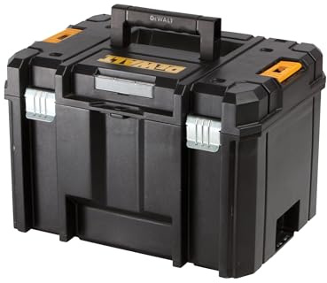 DEWALT TSTAK Deep Toolbox – Spacious durable tool storage with no tote tray Ideal for larger tools and stackable with other TSTAK units for modular organization