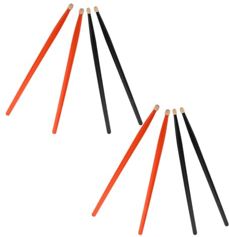 BESPORTBLE 4paare Holz Drumsticks Ahornbirkenholz Schlagzeugsticks Xylophon-schlägel Drum-spielstäbe Rhythmus-sticks für Junge Mädchen Musik-drumsticks für Anfänger Drum-zubehör