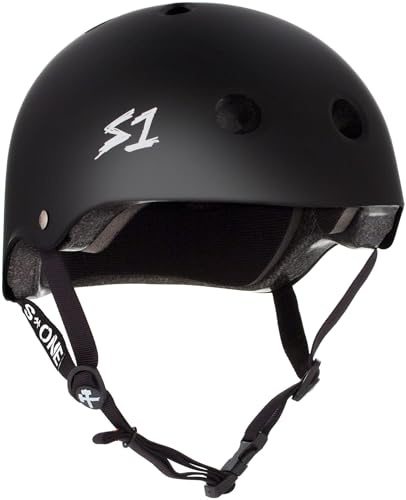 S1 Lifer Helmet for Skateboarding, BMX, and Roller Skating - EPS Fusion Foam, CPSC & ASTM Certified - Black Matte Small (21)