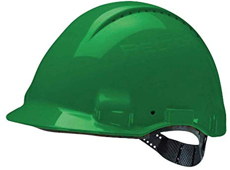 3M Schutzhelm, Uvicator, Pinlock-Verschluss, belüftet, Kunststoffschweißband, Grün, G3000CUV-GP