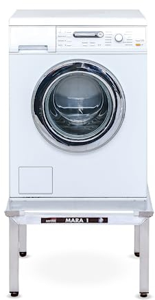 Weise MARA 1 Waschmaschinen Untergestell, Unterbau Podest für Waschmaschine & Trockner, Unterschrank erhöht mit 4 Beinen & 1000 kg Tragkraft für stark schwingende Maschinen, 35 cm hoch ohne Auszug