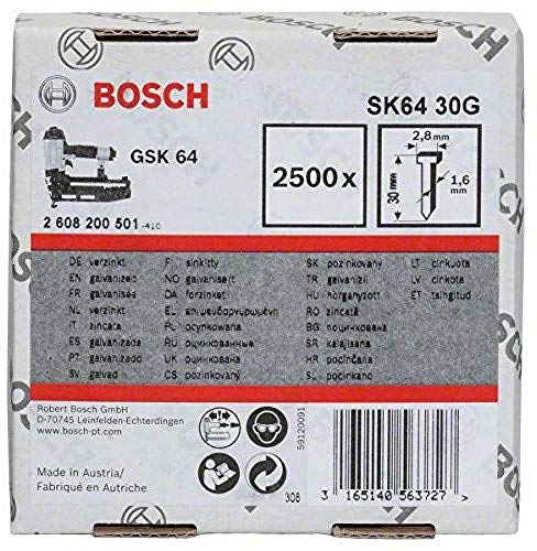 Bosch 2608200507 - Chiodo a testa svasata 1,6/16g SK64 63G