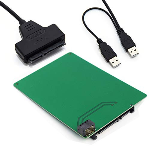 Sintech Adaptateur 20 broches SFF-8784 vers SATA 22 broches avec câble USB SATA pour disque dur WD UltraSlim SATA3 HDD WD5000MPCK (USB + SATA)