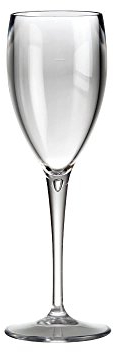 Flute Champagne Prosecco Aperitivo in plastica riutilizzabile di DoimoFlair bicchiere da campeggio Outdoor Trasparente Set 6 Pezzi di DoimoFlair