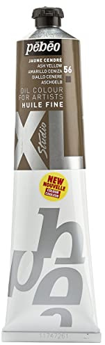 Pebeo Fin olja XL 200 ml - oljemålning - perfekt för nybörjare eller proffs - konstmålning - fin kvalitet - askgul oljemålning, 200 ml
