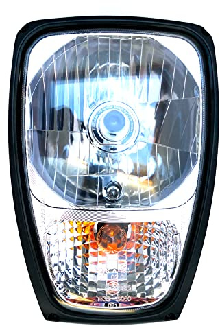 MelTruck H4 huvudstrålkastare med blinkers och AMP SuperSeal-kontakt och 12 V glödlampor för traktor grävmaskin