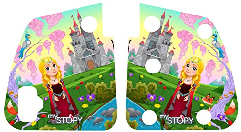 mySTOPY Bremsassistent für PUKY Modell LR M/LR M Classic mit Motiv (Prinzessin) I für Kinder ab 2Jahre | integriertes Rücklicht für mehr Sicherheit
