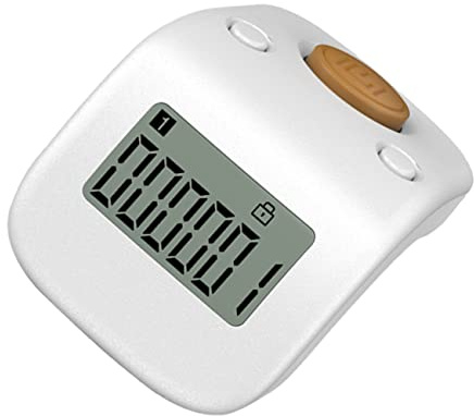 ULTECHNOVO Wiederaufladbarer Elektronischer Fingerzähler Mit Ring Leise Kompakt Leicht Tragbar Für Schule Sport Veranstaltungen Labor Meeting Und Datenstatistik