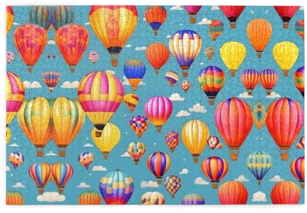 Personalisiertes Puzzle: Erstellen Sie ein individuelles Bilderpuzzle - Perfekt für Familienspaß und Geschenke Heißluftballons