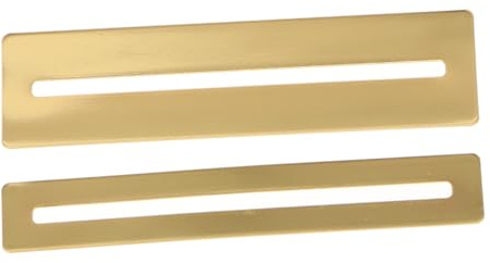 2 Stück Griffbrettschutz für Gitarre und Bass, Goldene O-06 | Edelstahl, 0, 110 ± 2, 8mm Schlitzbreite, Zwei Breiten, für Bundarbeiten bei Vielen Arbeiten