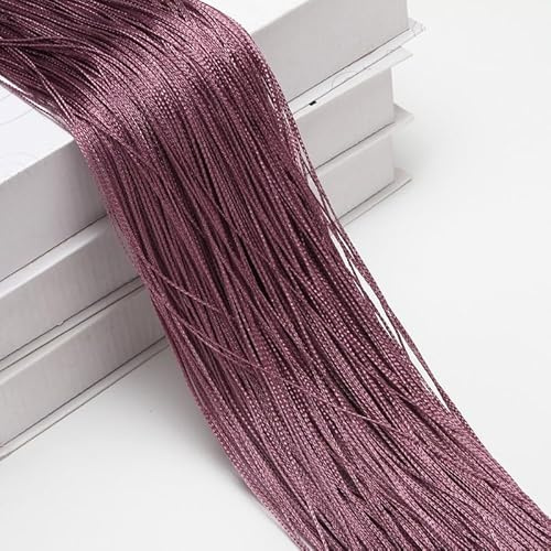 2 tende a fili, 100 x 200 cm, per porte, soggiorno, come divisorio o decorazione, poliestere, viola scuro