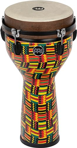 Meinl Percussion Jumbo Djembe Instrument - Mittelgroße Handtrommel - Mit Kunststofffell - Durchmesser 10 Zoll - Kunststoff, Mehrfarbig (JD10SI)