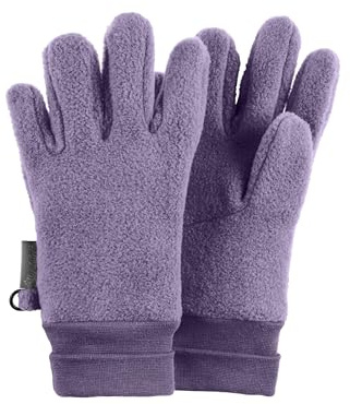 Sterntaler Fingerhandschuh Microfleece mit elastischen Bündchen – Warme Kinder Handschuhe – Mädchen Winterhandschuhe - Accessoire für kühlere Tage – lavendel, Größe 8