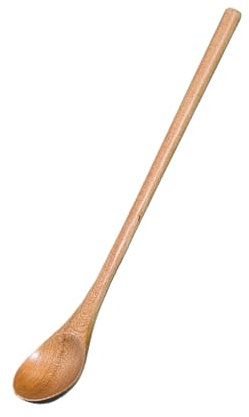 Cuchara de miel para café, resistente a altas temperaturas, mango largo, estilo japonés, cuchara de servir para la escuela, cuchara de madera