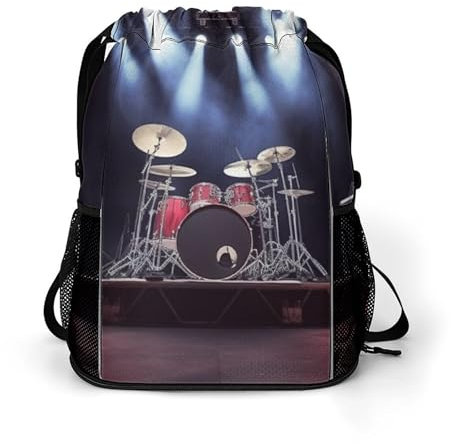 Sporttasche für Damen und Herren, CorgiTravel Seesack, große Kapazität, Sport-Rucksack mit Kordelzug, Stil 8, 45.5x41.5x36cm