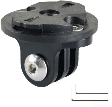 YUANGANG Fahrradcomputer-Stecker-Adapter für Garmin-Fahrradcomputer-Halterung, Vorbauverlängerung, Schraubenschlüssel für GoPro (weiblich)
