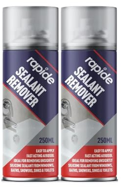GSV Essentials Silicone Sealant Remover Spray,Quick Drying Adhesive Remover, Clauk Remover Paint, Easy To Apply, Durable And Long Lasting (2PCS, 250ML)