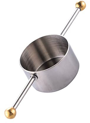 OKUMEYR Misurino in Acciaio Inossidabile 30 Ml per Barman, Tazza da Oncia Doppia Sfera, Resistente e Marcatura Permanente, per Cocktail e Vino in Casa e Bar