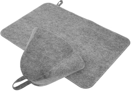 KITANDOVE 1juego Sombrero De Fieltro para Sauna y Transpirable Gorro y SPA Acolchado Set De Accesorios para Wellness para Termas y Saunas